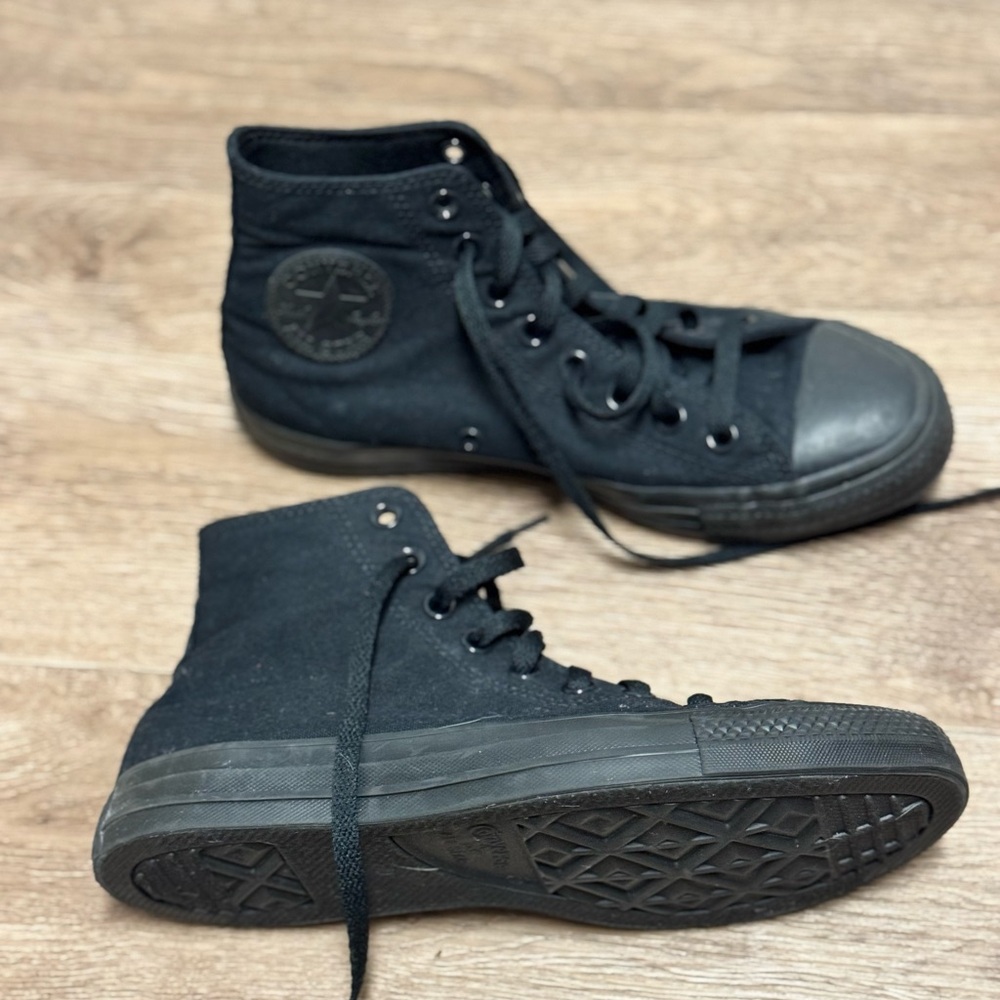 Converse All Black High-Top Sneakers